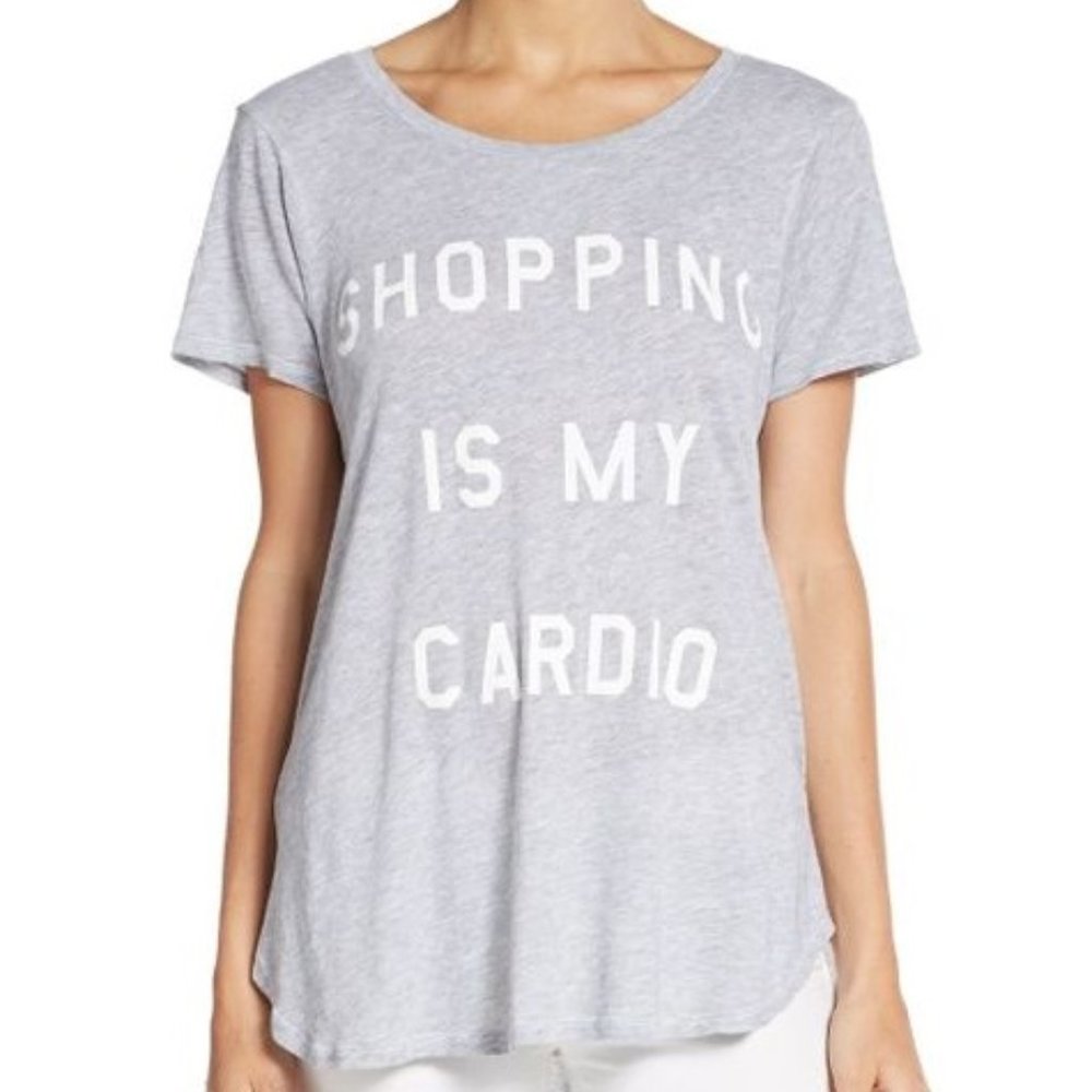 Wildfox Shopping Is My Cardio Cobain Shirt Top Tee